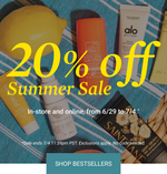 Summer Sale 20% Off